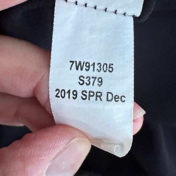 Lucky Brand Boho Midi Dress Sz Medium Black White Floral Lined Sleeveless Casual - Picture 16 of 16